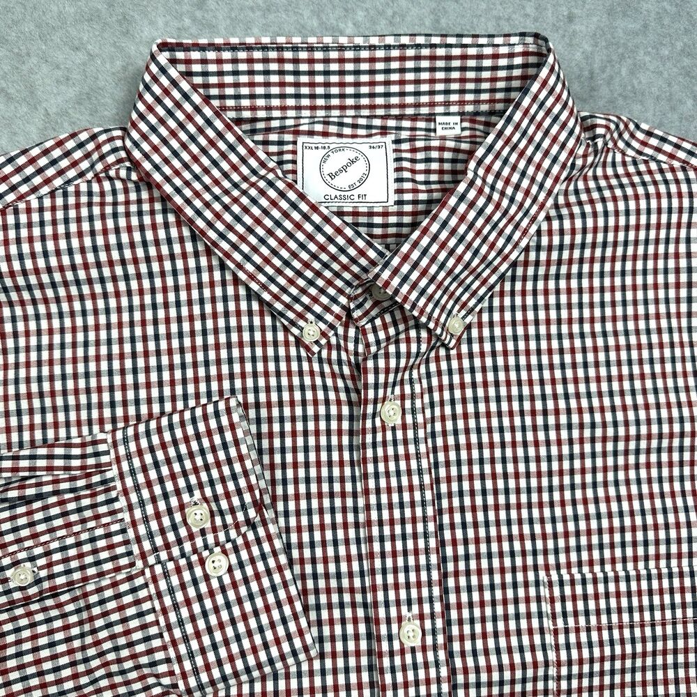 Bespoke New York Men's Classic Fit Long Sleeve Dress Shirt XXL 18-18.5 36/37